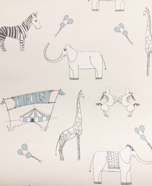 Merry Go Circus - Cream and Blue