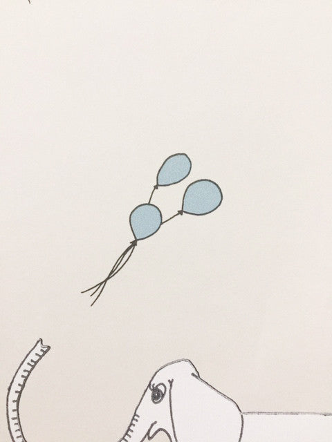 Merry Go Circus - Cream and Blue