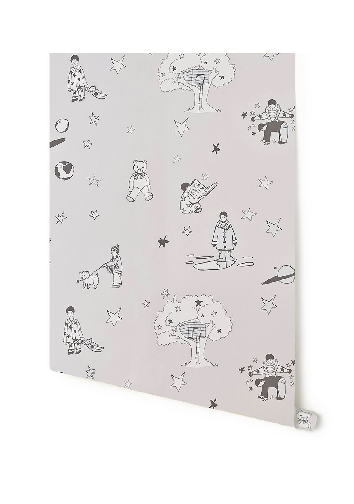 Once upon a star - Light grey and blue