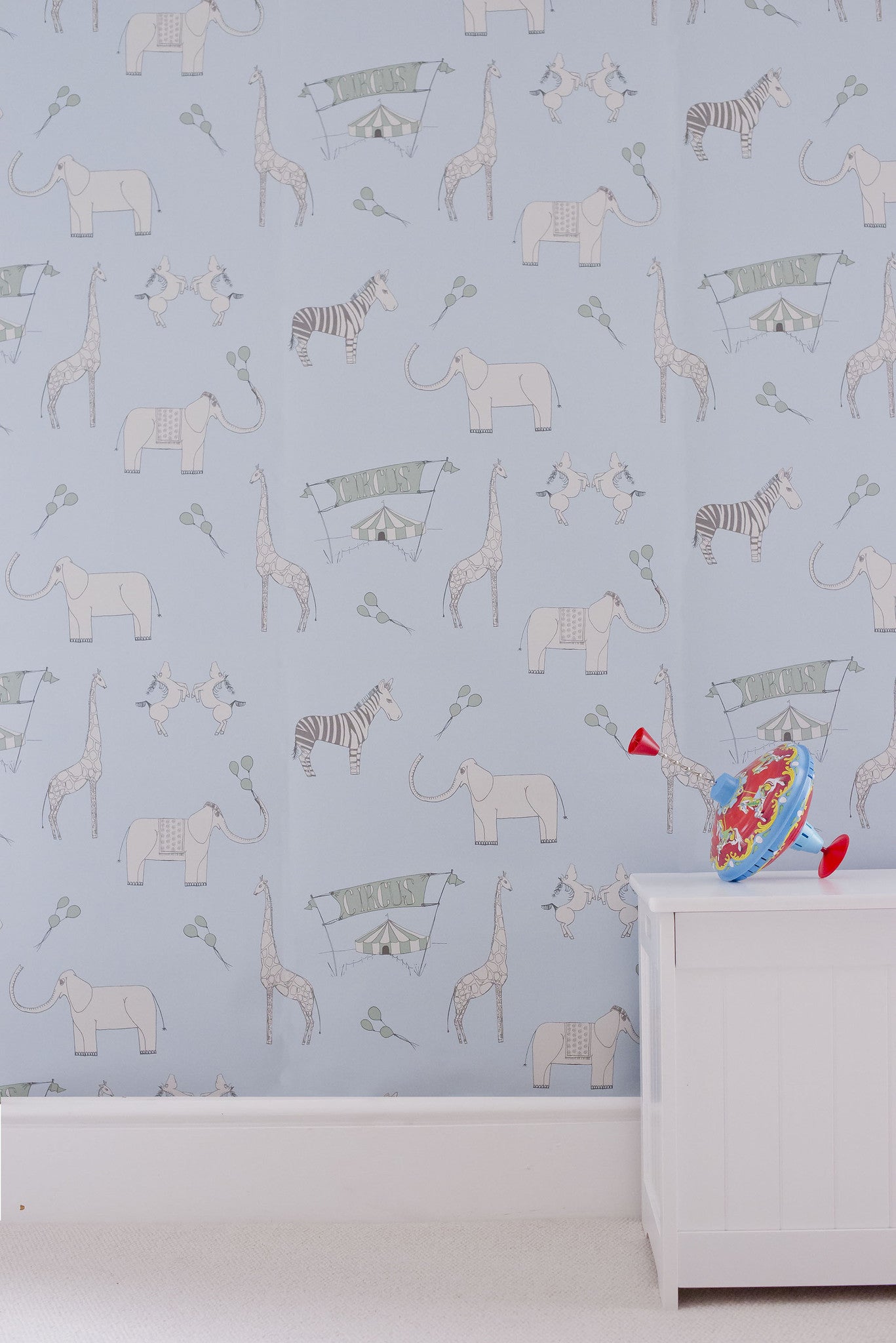 Merry Go Circus - Light Blue and Green