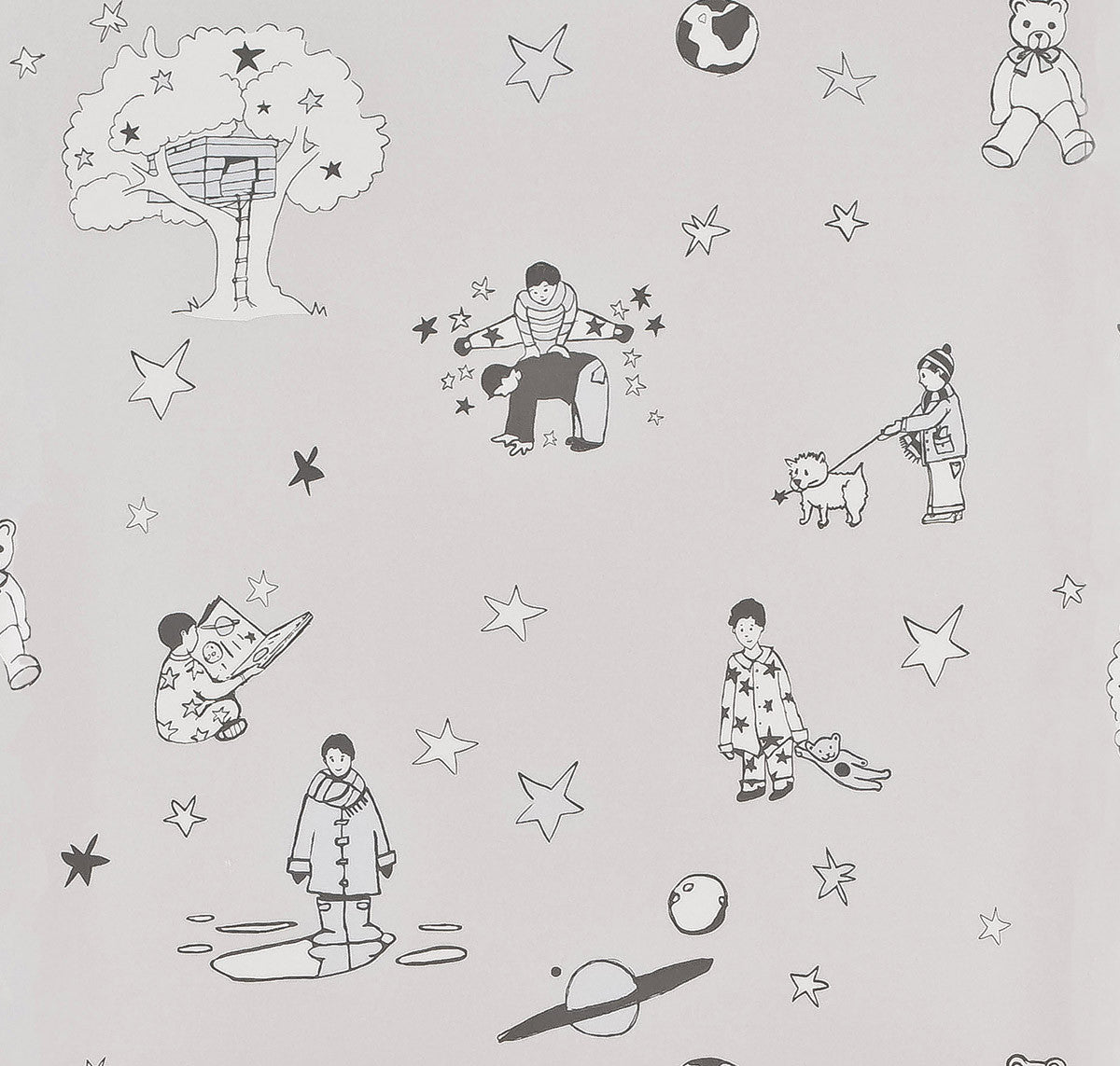 Sample - Once upon a star - Light grey and blue