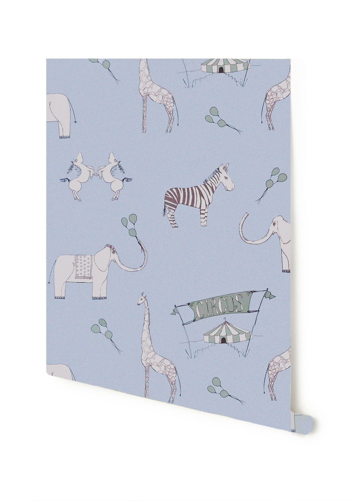Merry Go Circus - Light Blue and Green