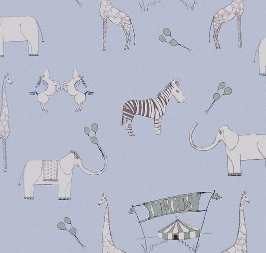 Sample - Merry Go Circus - Light Blue and Green