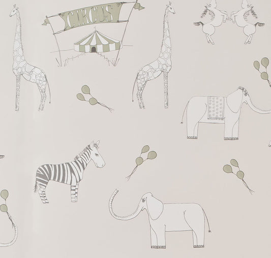 Sample - Merry Go Circus - Cream and Green