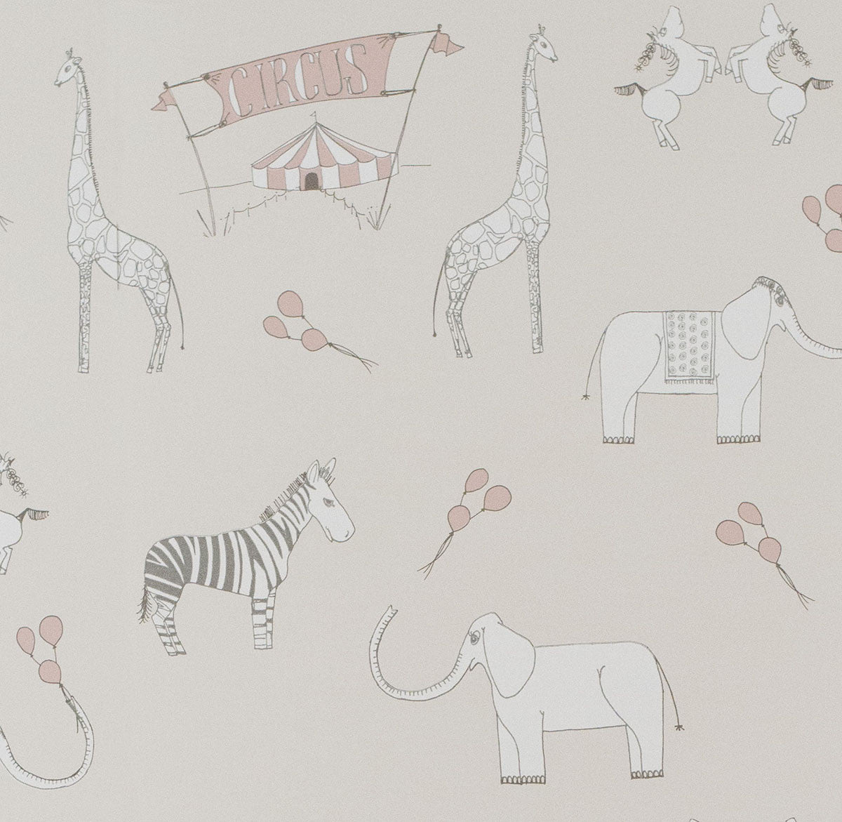 Merry Go Circus - Cream and Pink