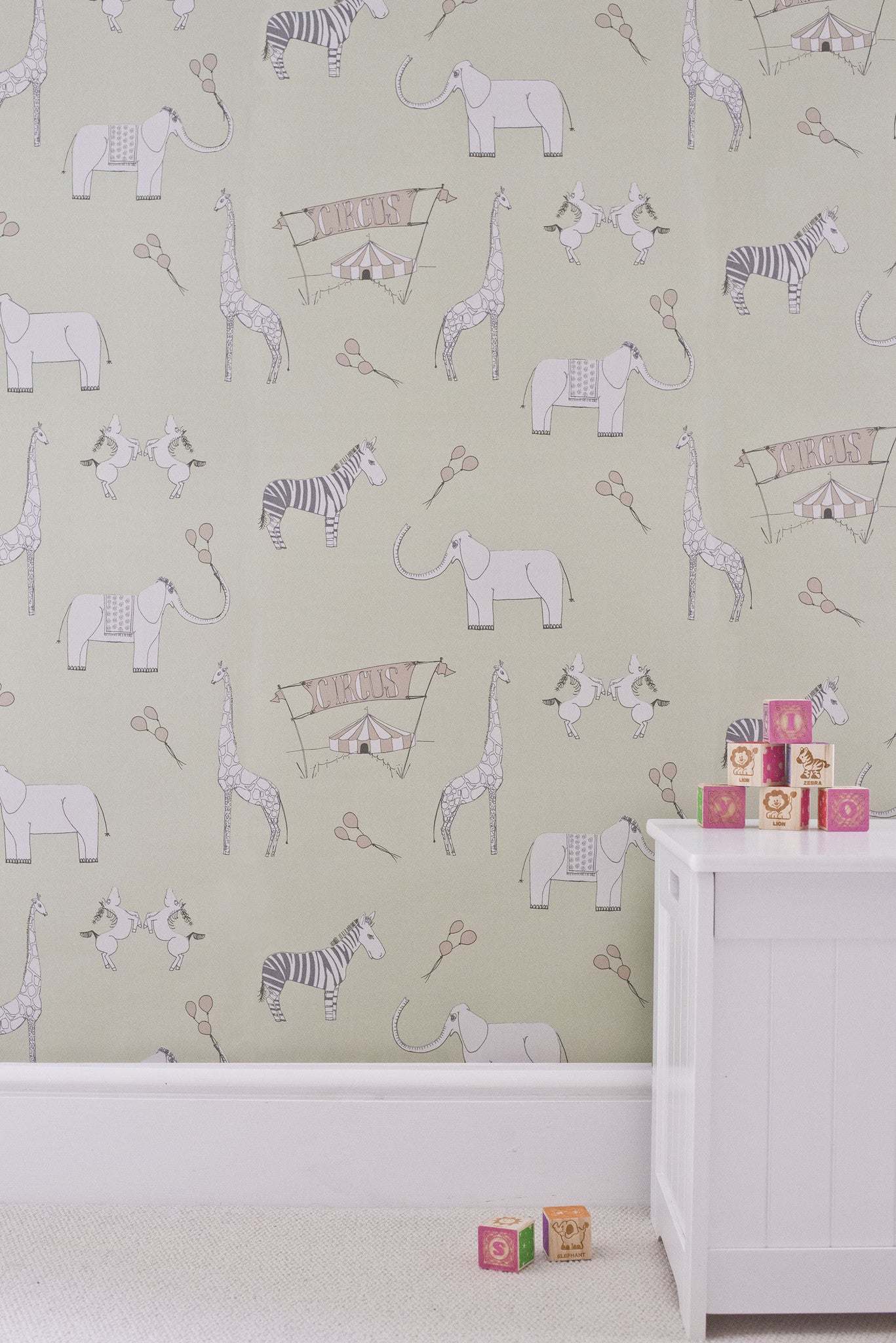 Merry Go Circus - Green and Pink