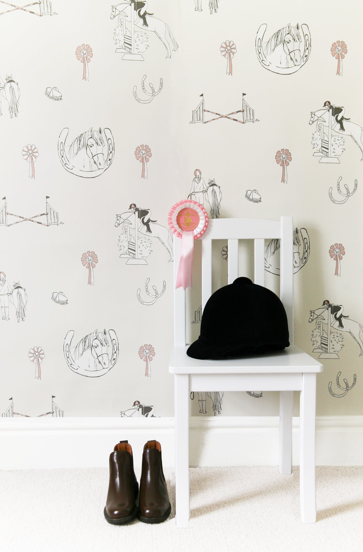 Horse Tales Cream and Pink
