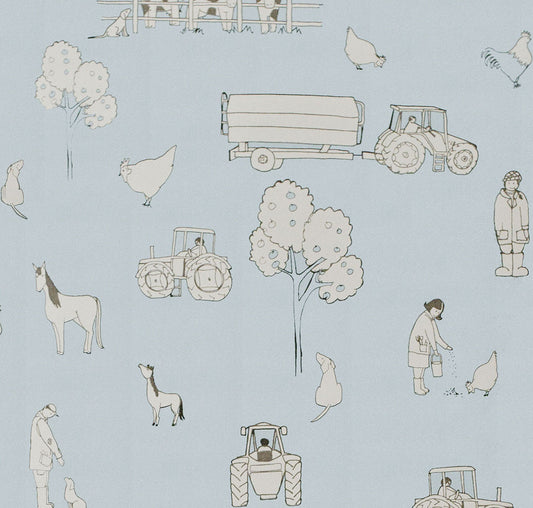 Sample - Cluck a Doodle Farm - Light Blue