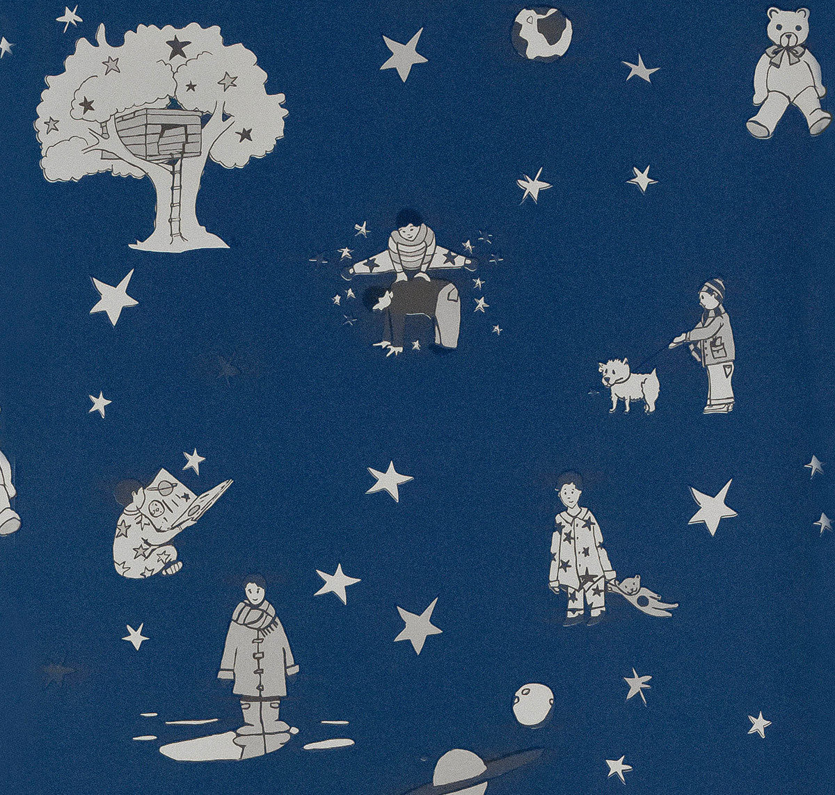Once upon a star - Night sky blue