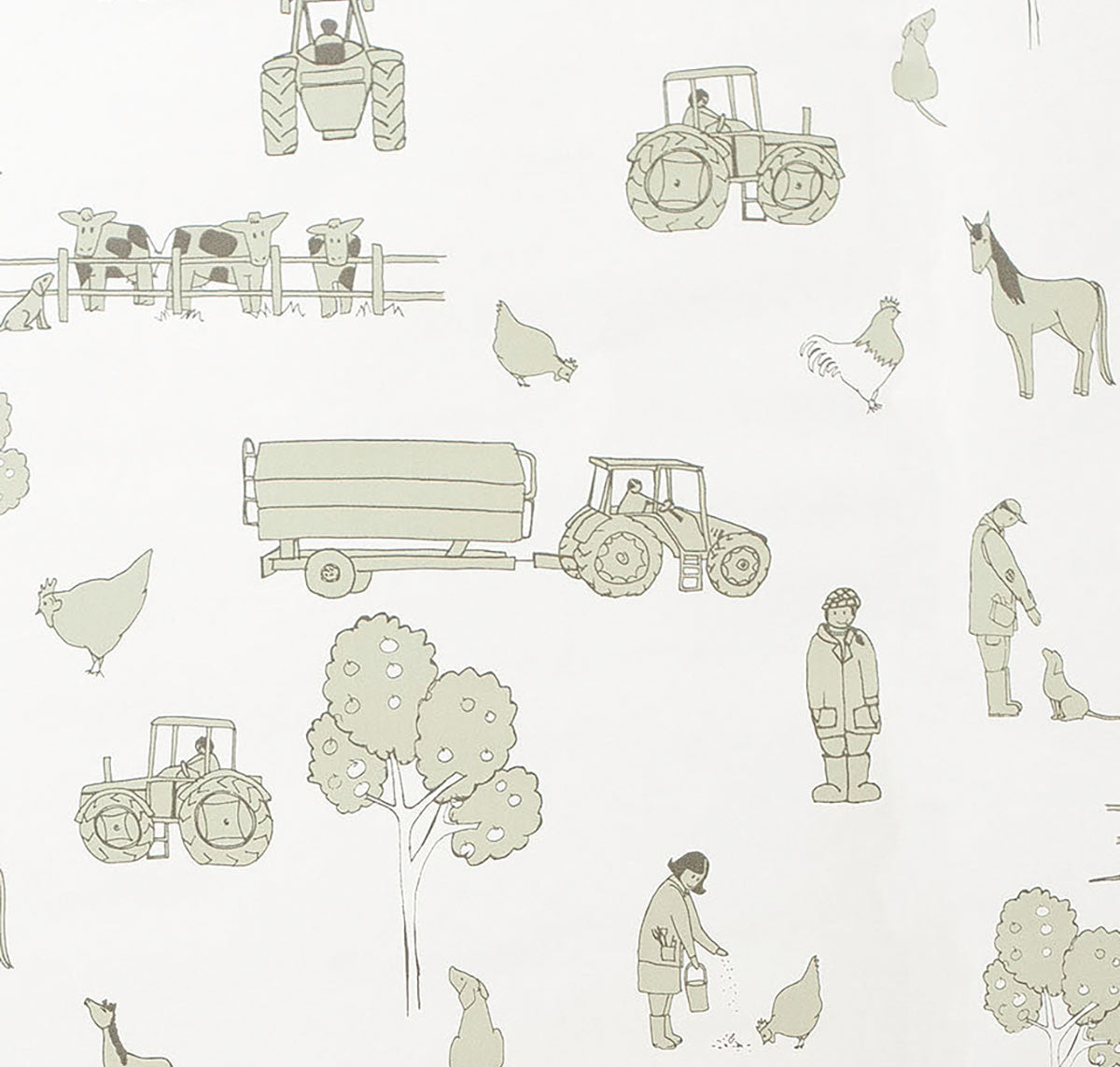 Sample - Cluck a doodle farm - Cream and Green