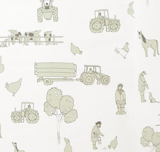 Sample - Cluck a doodle farm - Cream and Green