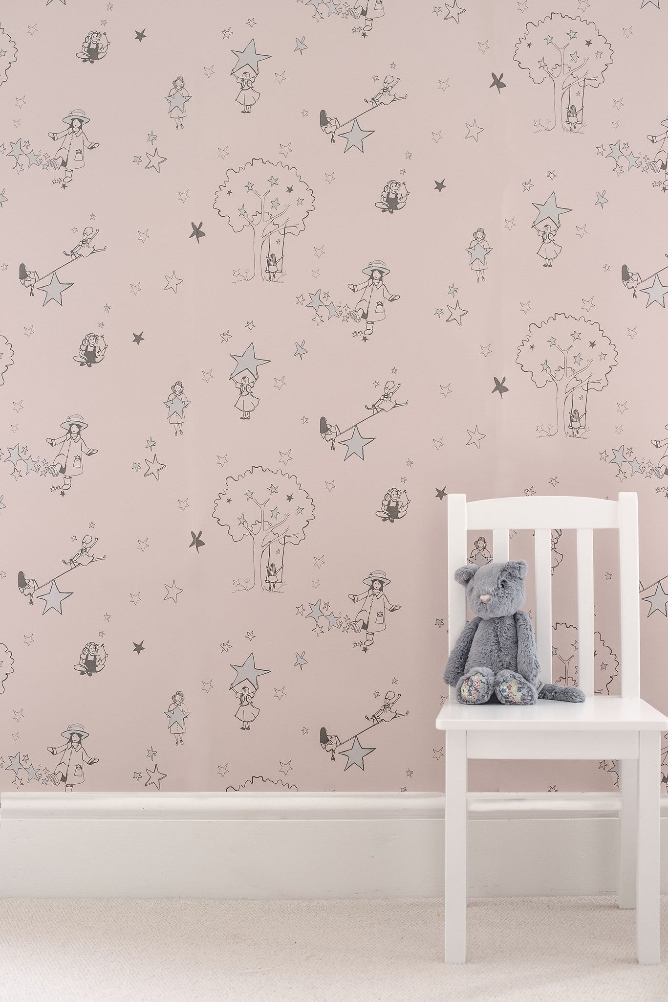 Catch a star- heritage pink & silver