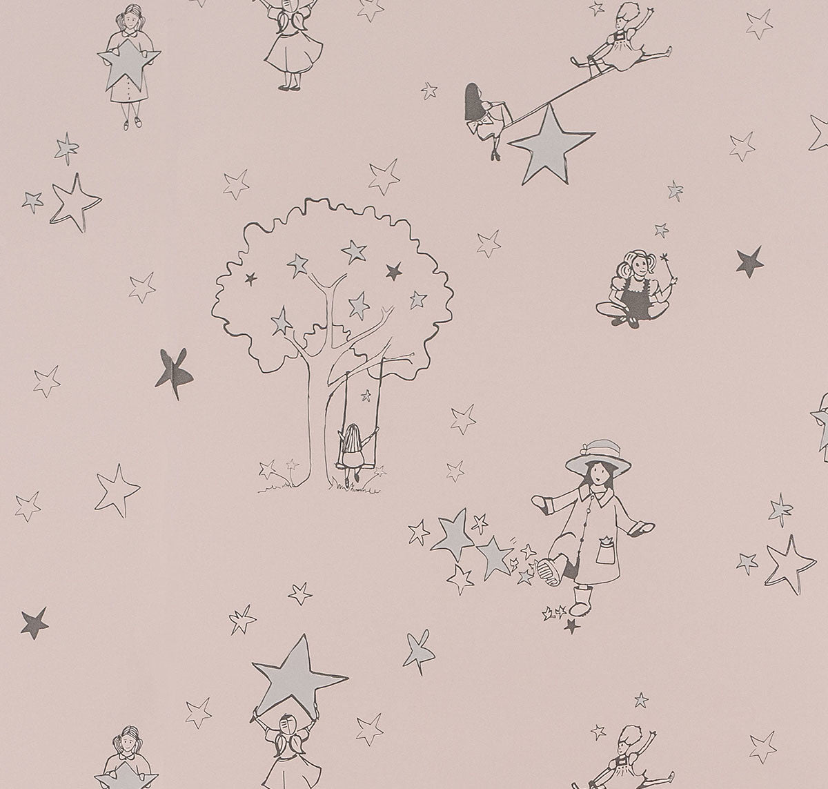 Catch a star- heritage pink & silver