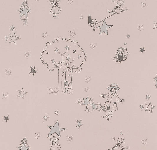 Sample - Catch a star- heritage pink & silver